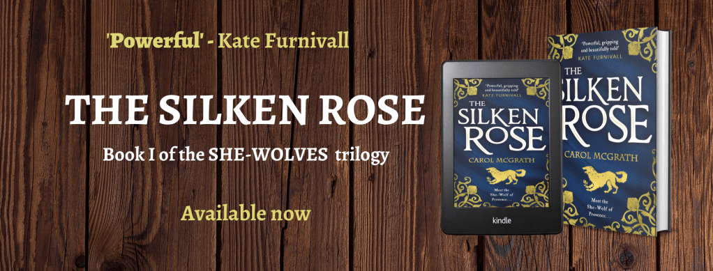 Silken Rose Carol McGrath banner