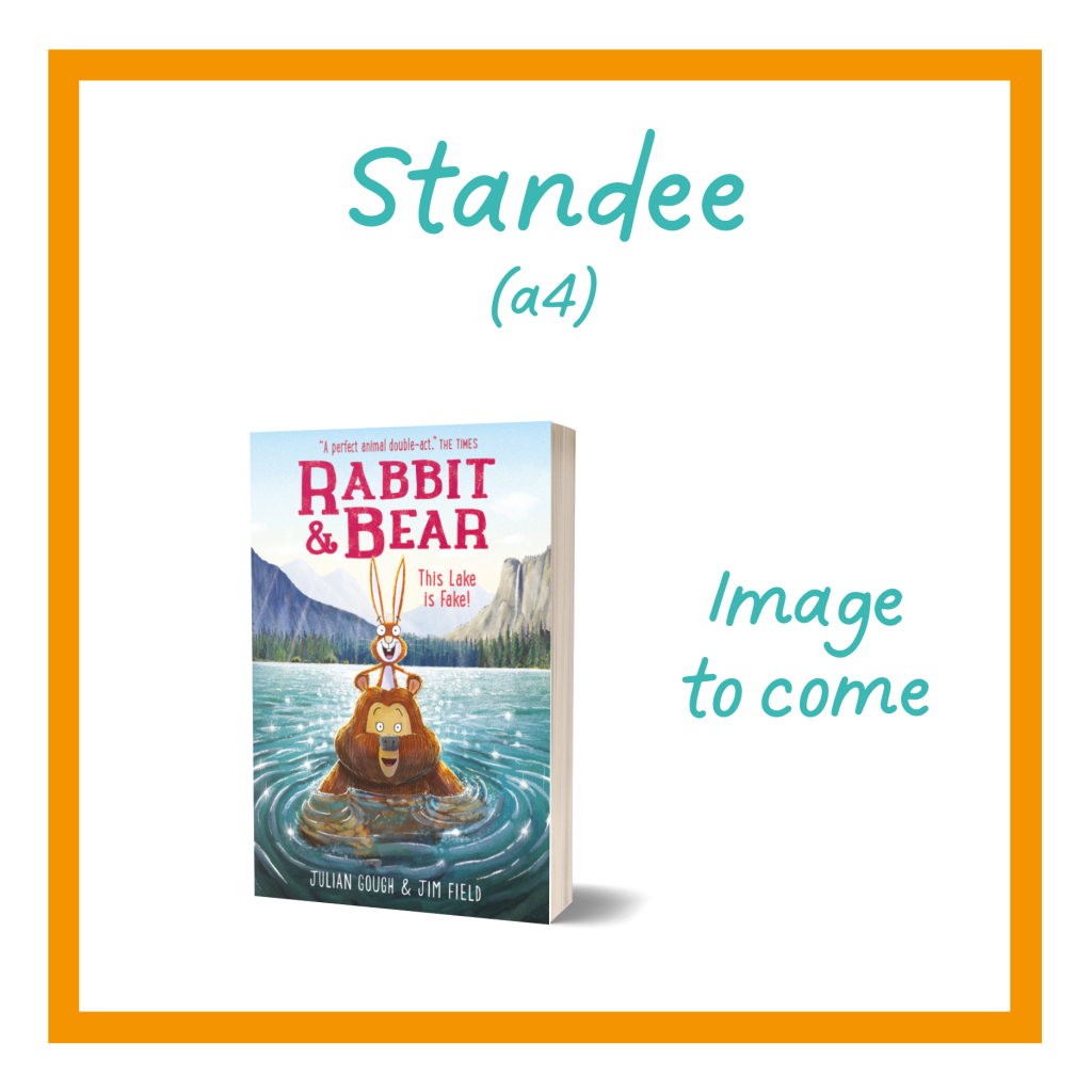 Rabbit & Bear This Lake is Fake Standee