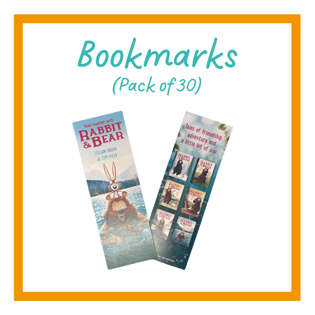 Rabbit & Bear bookmark design