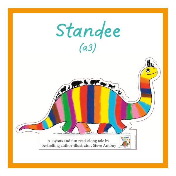 Rainbowsaurus A3 standee design