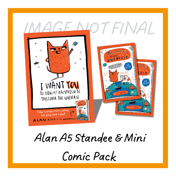 Alan A5 Standee and Mini Comic Pack