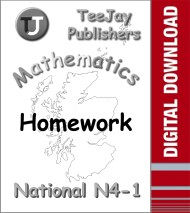 TeeJay National 4 Mathematics Homework Pack (Book 1)