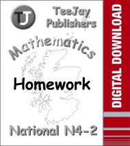 TeeJay National 4 Mathematics Homework Pack (Book 2)