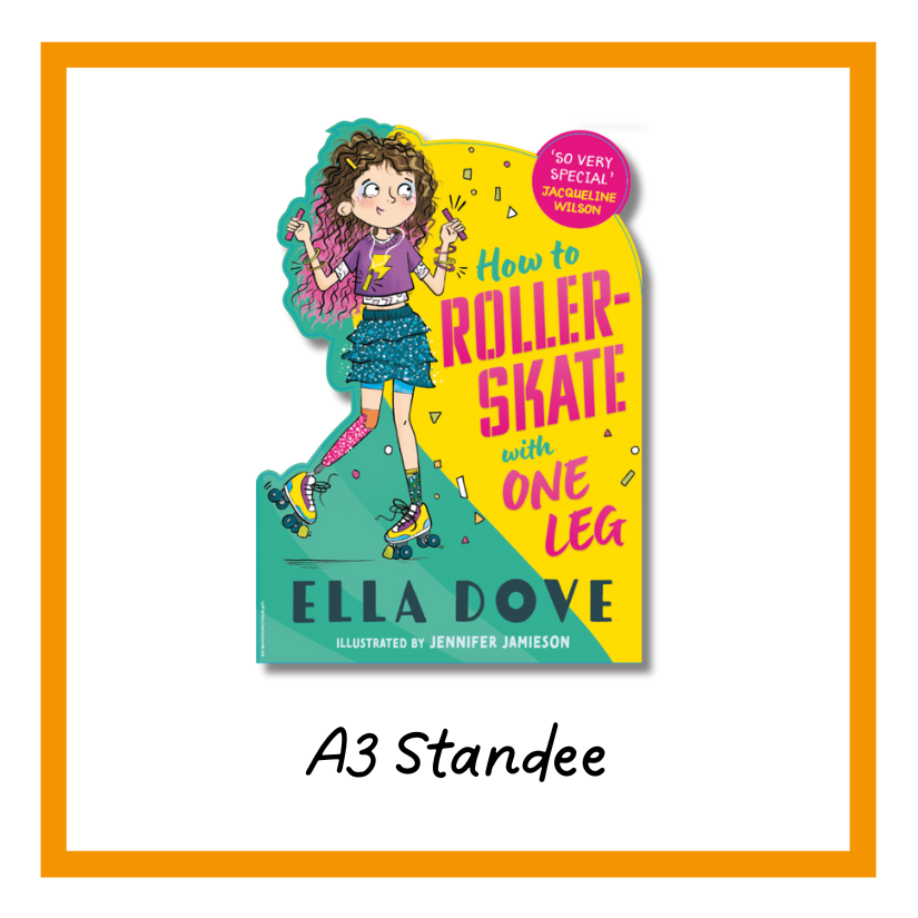 A3 Standee How to Roller-Skate with One Leg