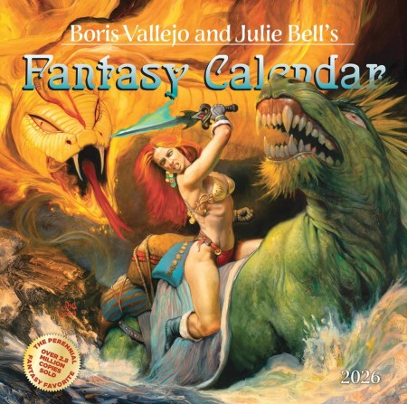 Boris Vallejo and Julie Bell’s Fantasy Wall Calendar 2026
