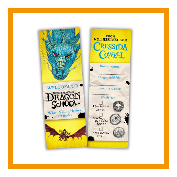 How To Train Your Dragon School bookmarks