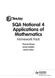 TeeJay SQA National 4 Applications of Mathematics Homework Pack