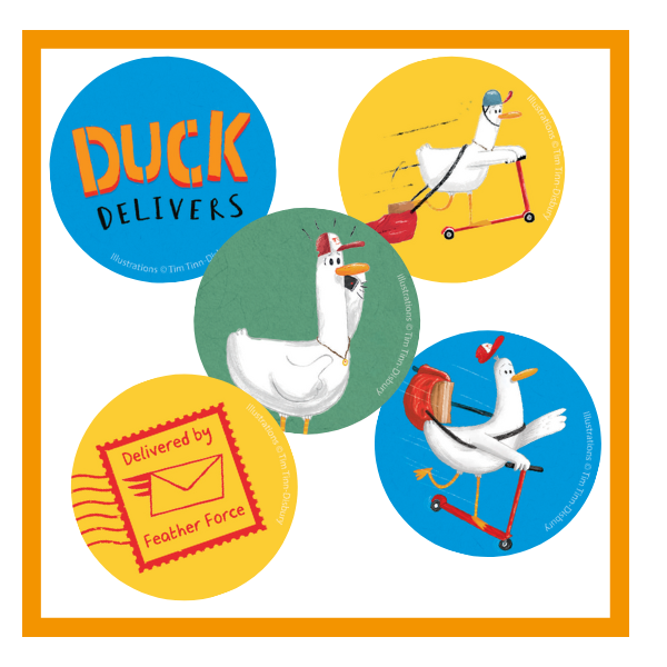 Duck Delivers Stickers