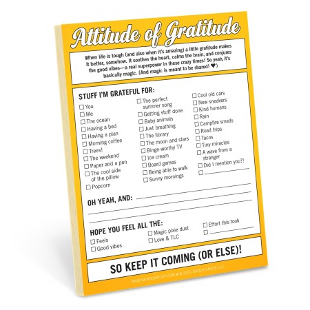 Attitude of Gratitude Nifty Note