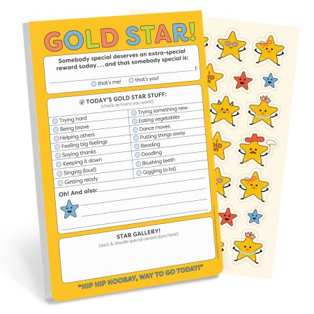 Gold Star! Playtime Pad with Sticker Sheet