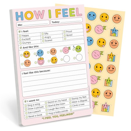 How I Feel Today Playtime Pad with Sticker Sheet
