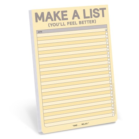 Make a List: Knock Knock Pad