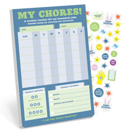 My Chores Weekly Tracker Pad Can-Do Pad with Sticker Sheet