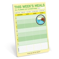 This Week’s Meals Big & Sticky Notepad – Sticky Meal Planner Pad (40 Sheets, 9.75 x 7-inches)