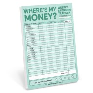 Where’s My Money? Weekly Spending Tracker Pad